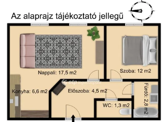 Eladó lakás Budapest VIII. kerület 50 nm