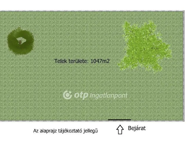 Eladó telek Halásztelek 355 nm