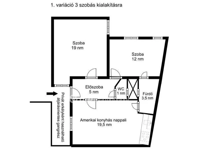 Eladó lakás Budapest VIII. kerület 60 nm