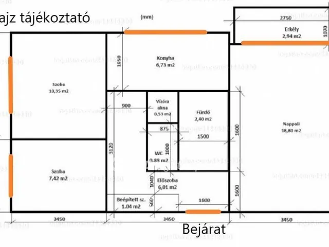 Eladó lakás Budapest XI. kerület 54 nm