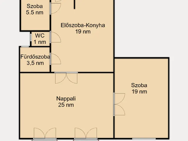 Eladó lakás Budapest VIII. kerület, Népszínháznegyed 75 nm
