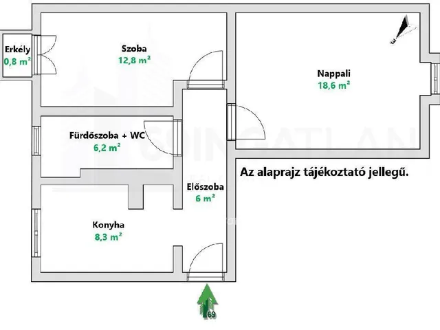 Eladó lakás Budapest XV. kerület 53 nm