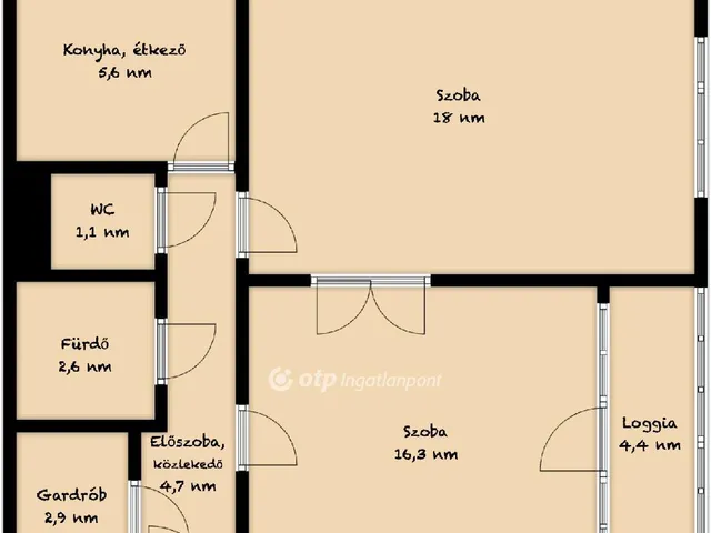 Eladó lakás Budapest XVIII. kerület, Havanna lakótelep 54 nm