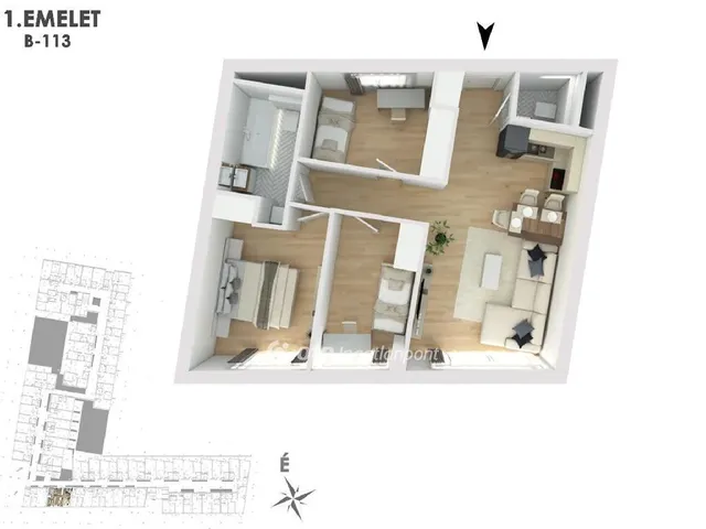 Eladó lakás Budapest XIII. kerület 63 nm