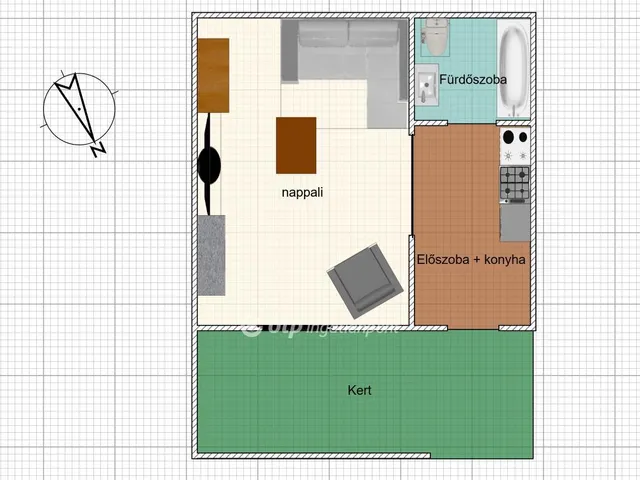 Eladó lakás Budapest IV. kerület, Újpest 19 nm