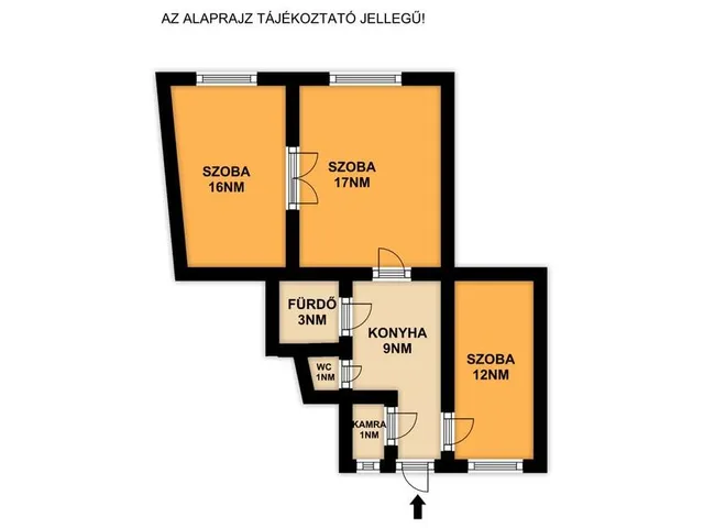 Eladó lakás Budapest VIII. kerület, Magdolnanegyed 59 nm