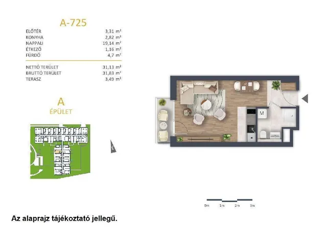 Eladó lakás Budapest XI. kerület 31 nm