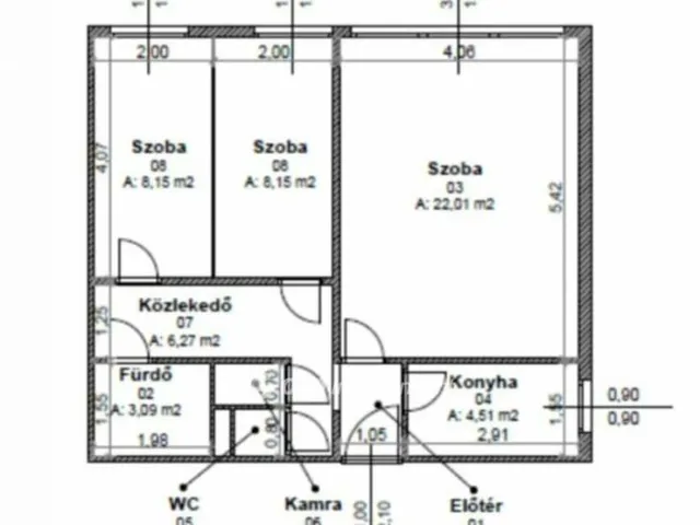 Eladó lakás Budapest XIV. kerület 55 nm