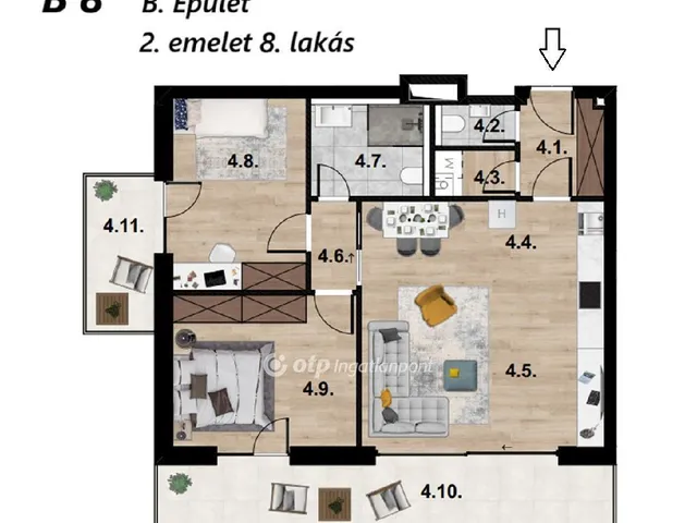 Eladó lakás Budapest XI. kerület 71 nm