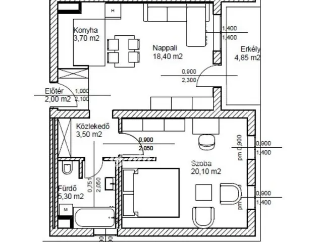Eladó lakás Bicske 49 nm