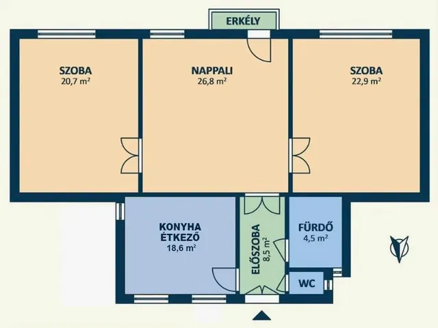 Eladó lakás Budapest VIII. kerület, Corvin negyed 100 nm