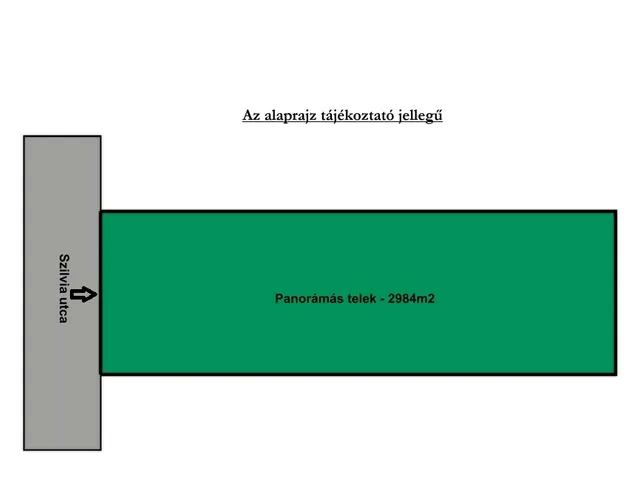 Eladó telek Fót 2984 nm