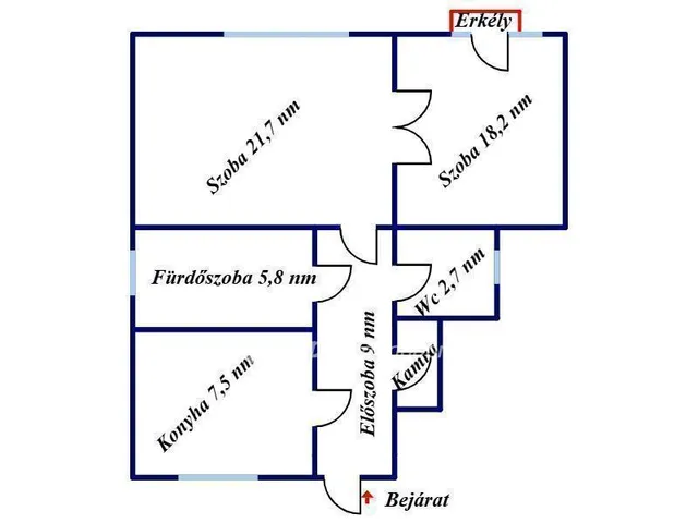 Eladó lakás Budapest XIV. kerület, Törökőr 63 nm