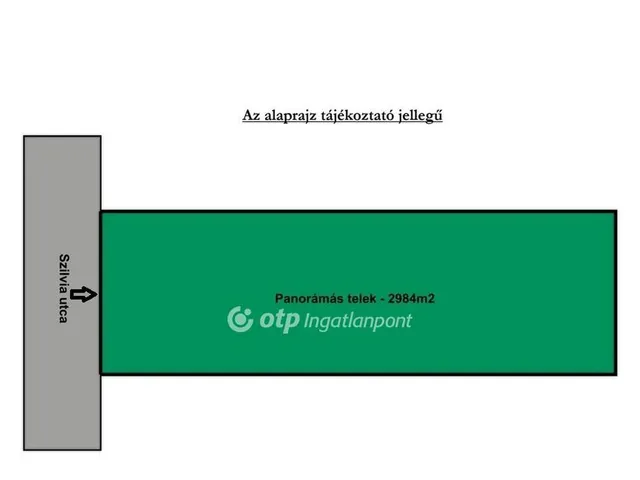 Eladó telek Fót 2984 nm