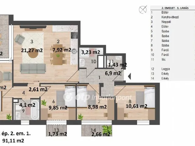 Eladó lakás Budapest XIV. kerület 91 nm