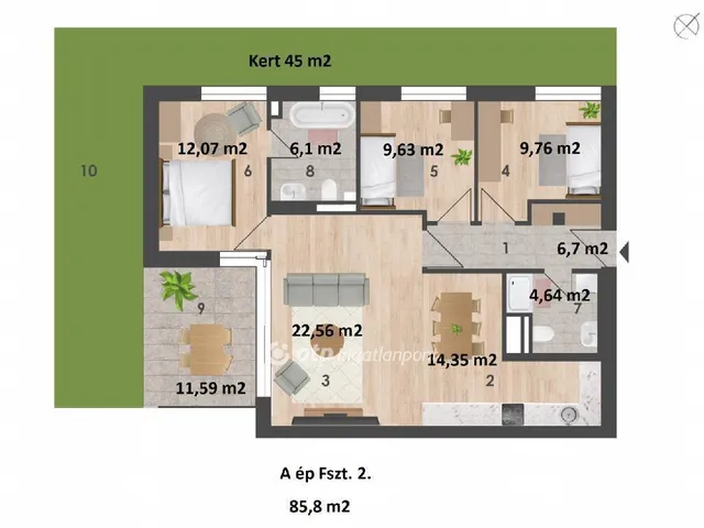 Eladó lakás Budapest XIV. kerület 85 nm