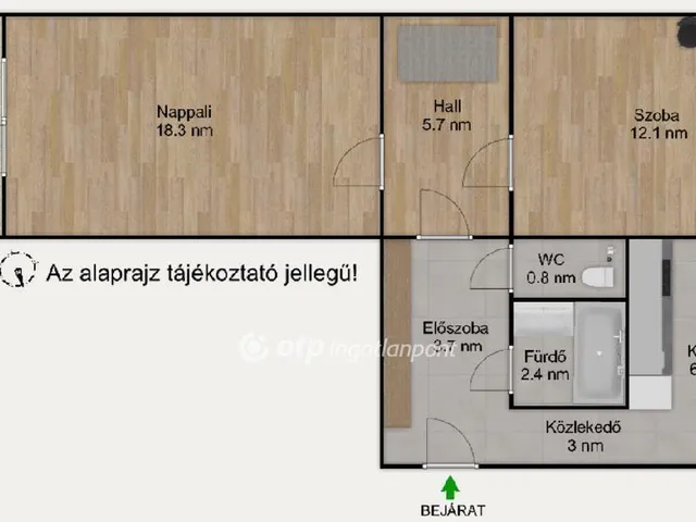 Eladó lakás Budapest XIX. kerület 53 nm