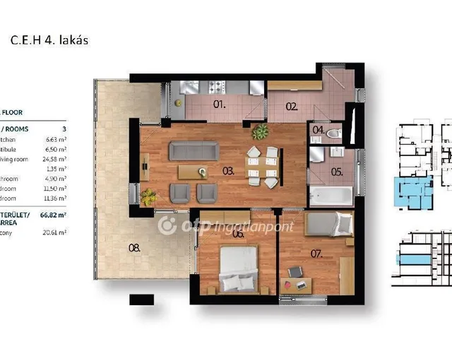 Eladó lakás Budapest XI. kerület 66 nm