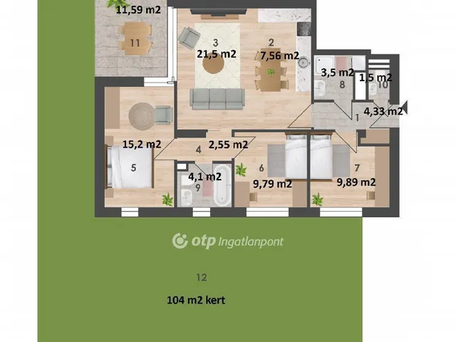 Eladó lakás Budapest XIV. kerület 79 nm