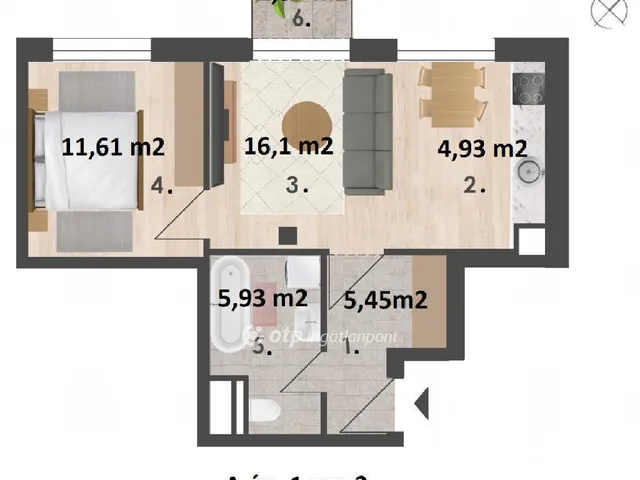 Eladó lakás Budapest XIV. kerület 43 nm