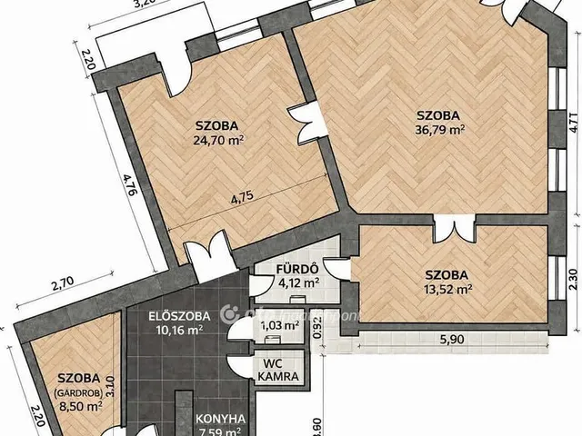 Eladó lakás Budapest VIII. kerület 108 nm