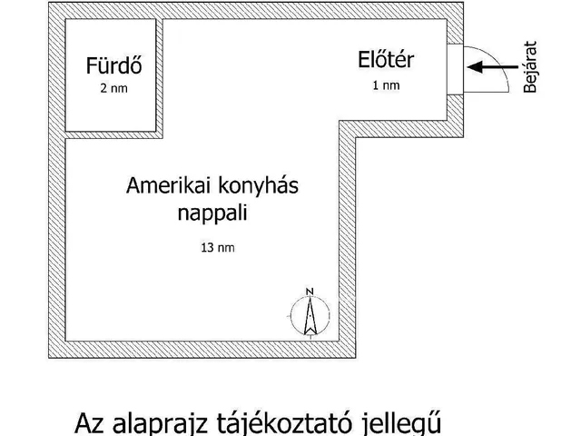 Eladó lakás Budapest XIII. kerület 16 nm