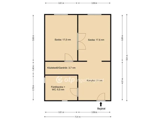 Eladó lakás Budapest XIII. kerület 55 nm