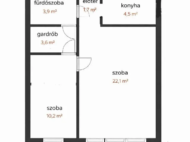 Eladó lakás Budapest XIV. kerület, Rákosfalva 46 nm