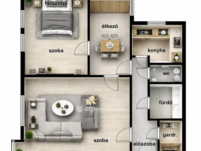 Eladó lakás Budapest XVI. kerület, Mátyásföld 58 nm