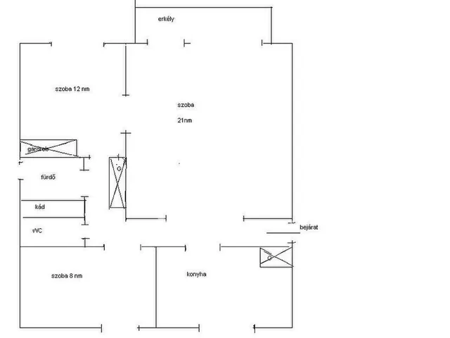 Eladó lakás Budapest II. kerület 62 nm