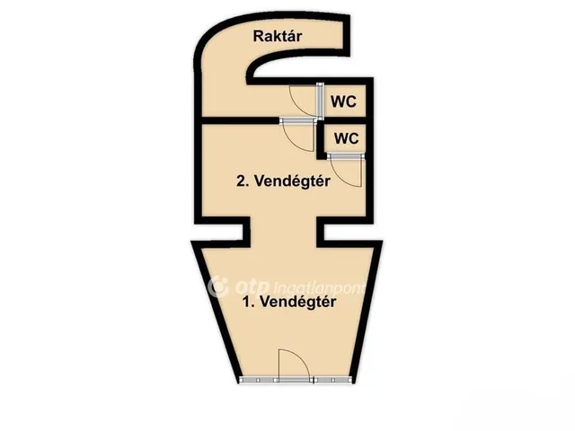 Kiadó kereskedelmi és ipari ingatlan Budapest VII. kerület 55 nm