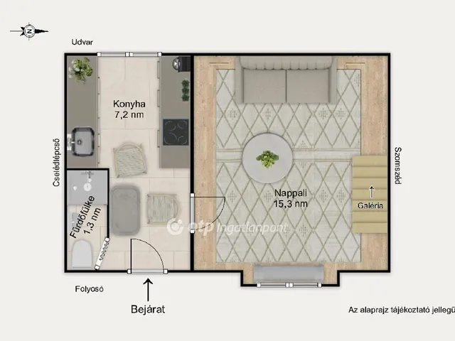 Eladó lakás Budapest VII. kerület, Belső-Erzsébetváros 23 nm