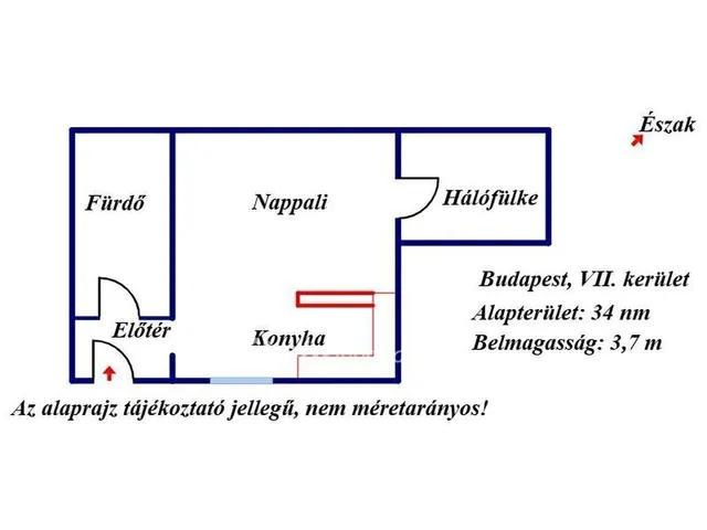 Eladó lakás Budapest VII. kerület 34 nm