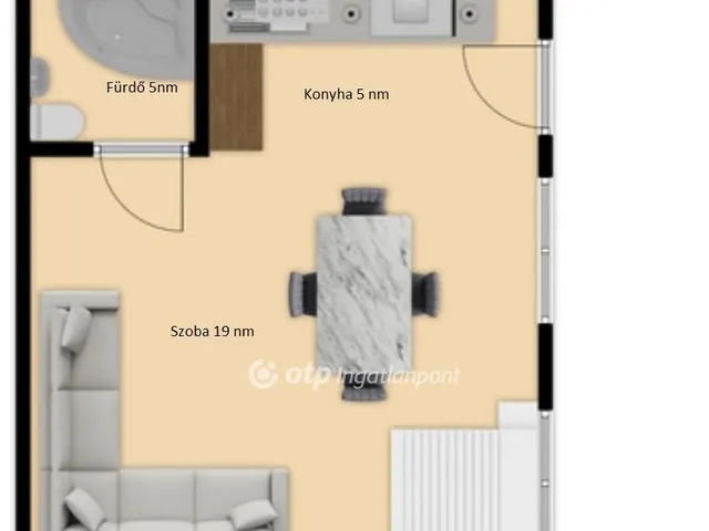 Eladó lakás Budapest VII. kerület 29 nm