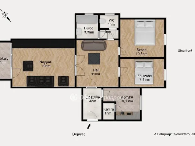 Eladó lakás Budapest IX. kerület 67 nm