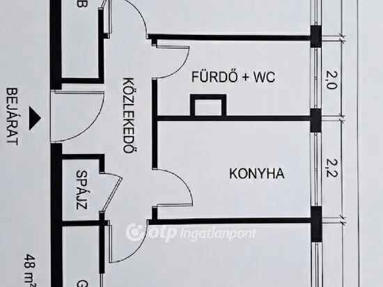 Eladó lakás Dunaújváros 49 nm