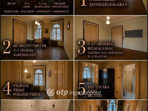 Eladó lakás Budapest VI. kerület, Diplomatanegyed 86 nm