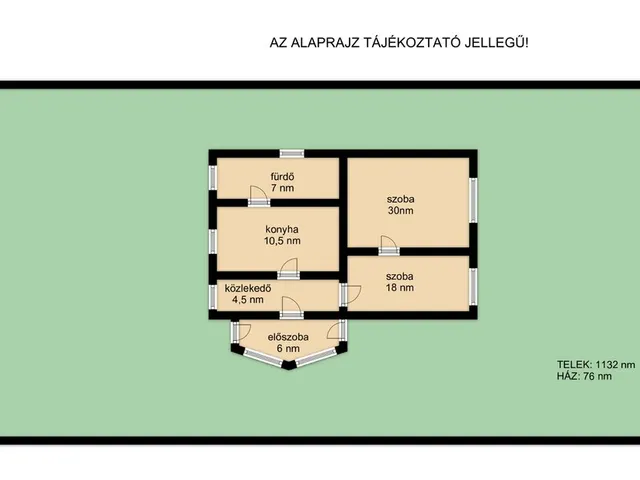 Eladó ház Berettyóújfalu 76 nm