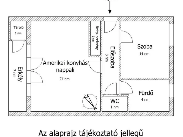 Eladó lakás Budapest IV. kerület 55 nm