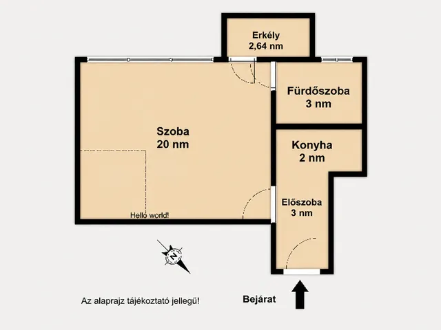 Eladó lakás Budapest VIII. kerület, Csarnoknegyed 28 nm