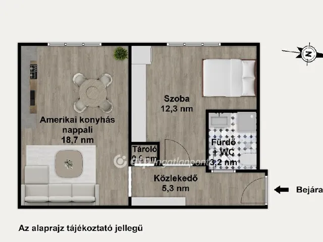 Eladó lakás Budapest IX. kerület, József Attila lakótelep 39 nm