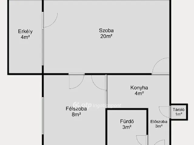 Eladó lakás Budapest IX. kerület, József Attila lakótelep 39 nm