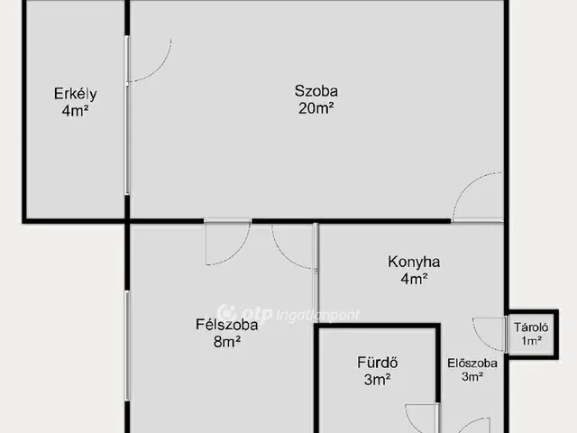 Eladó lakás Budapest IX. kerület, József Attila lakótelep 39 nm