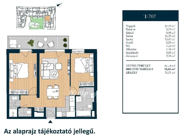 Eladó lakás Budapest XIII. kerület, Újlipótváros 70 nm