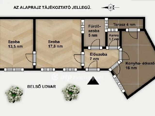 Eladó lakás Budapest XI. kerület, Lágymányos 61 nm