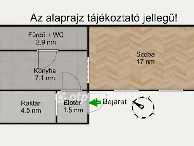 Eladó lakás Budapest VII. kerület 27 nm