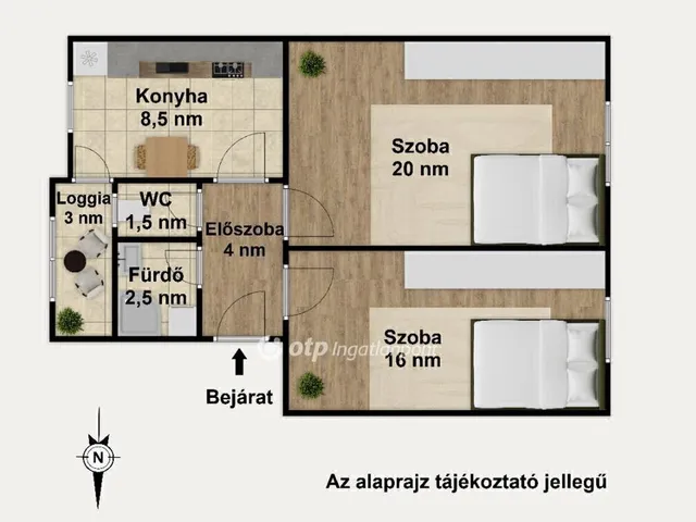 Eladó lakás Budapest VIII. kerület 53 nm