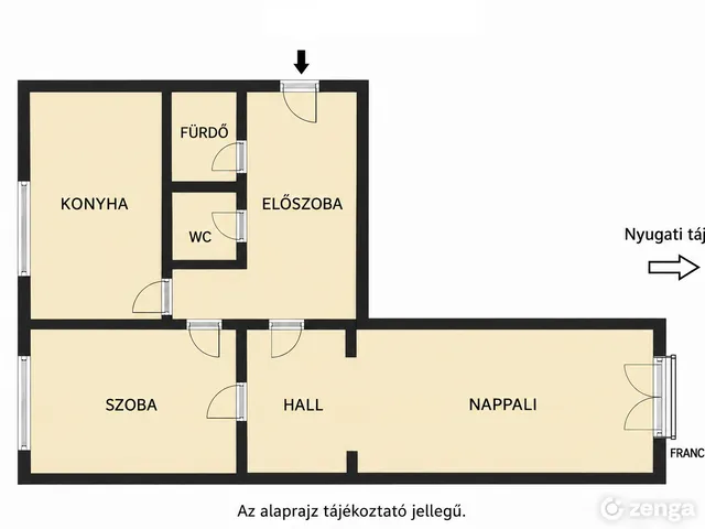 Eladó lakás Budapest XI. kerület, Gazdagrét 53 nm