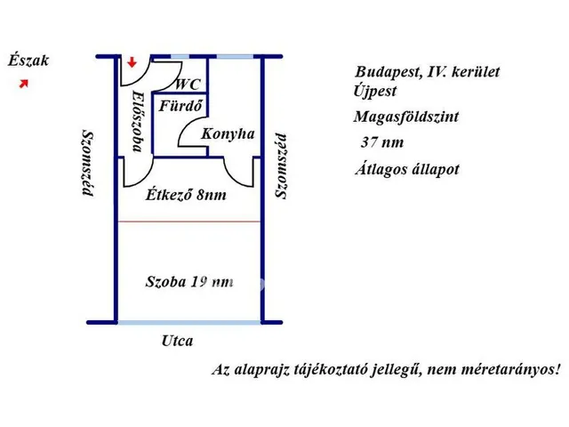 Eladó lakás Budapest IV. kerület 37 nm