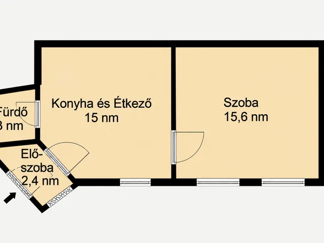 Eladó lakás Budapest VIII. kerület, Palotanegyed 36 nm
